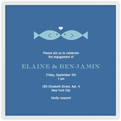 Fish Kiss - Jonathan Adler - Engagement party invitations 