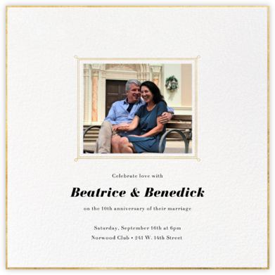 Traditional Frame - Paperless Post - Anniversary Invitations