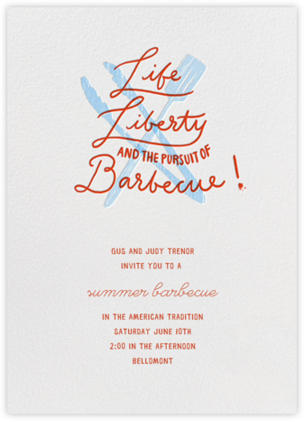 Life Liberty - Paperless Post - BBQ Invitations