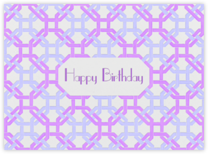 Octagon (Ivory) - Paperless Post - Birthday Cards for Her