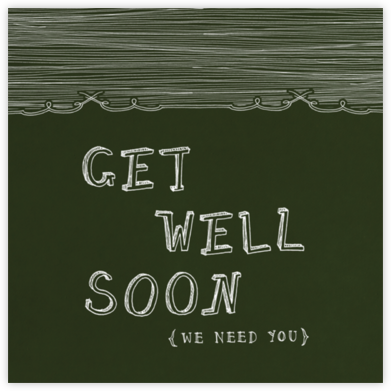 Chalkboard - Get Well - Paperless Post - Get Well Cards