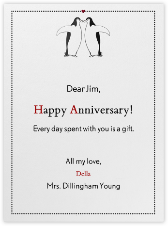 Penguin Love - Paperless Post - Anniversary Cards 