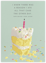 Belated Birthday Cards Send Online Instantly Track Opens