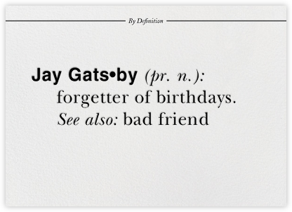 Belated By Definition - Paperless Post - Belated Birthday Cards 