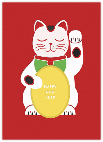 Lucky Cat - Chinese New Year - Paperless Post