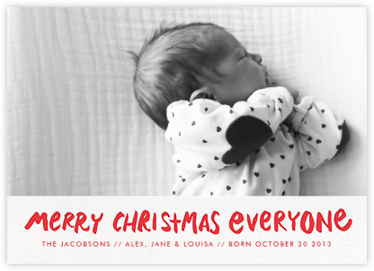Merry Christmas Everyone - Linda and Harriett - Christmas Cards