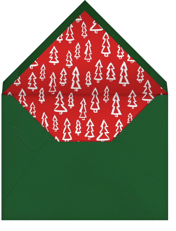 Merry Christmas Wreath (Tall) - White - Linda and Harriett - Envelope