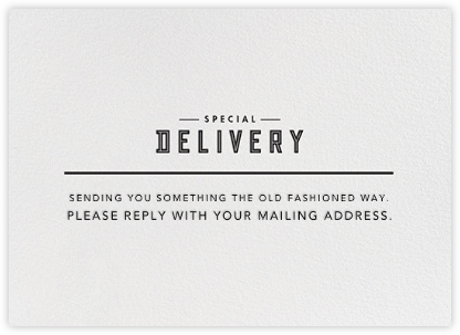 Modern Delivery - Paperless Post