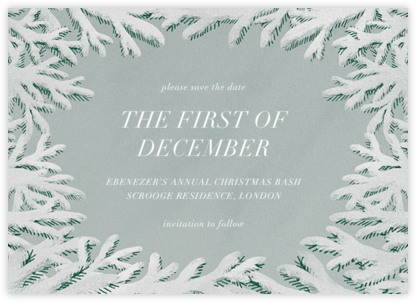 Spruce Clearing - Paperless Post - Holiday Save the Dates