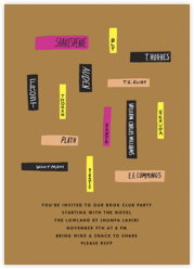 Book Club Event Invitation Design Template Starry Open Book Stock Illustration Download Image Now Istock