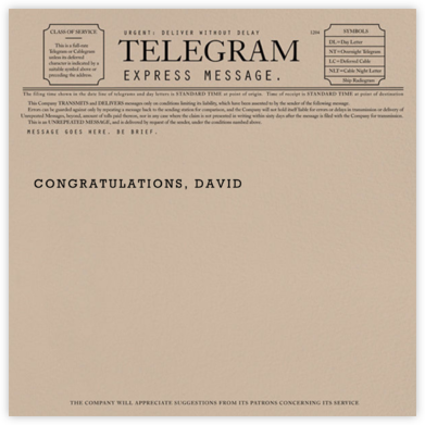 Telegram - Graduation - Paperless Post - Graduation Cards