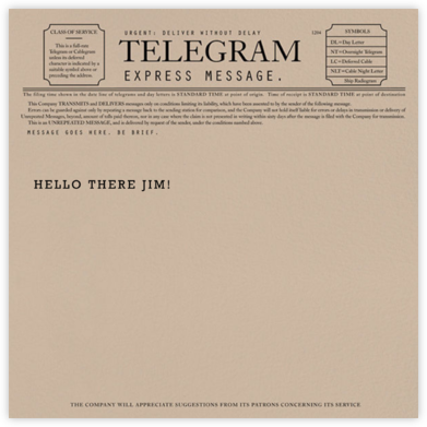 Telegram - Just Because - Paperless Post - Thinking of you cards