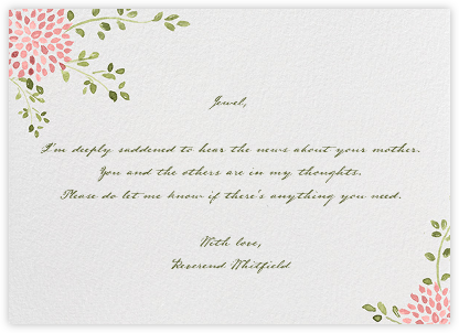 Dahlias (Thank You) - Blossom - Paperless Post - Sympathy Cards