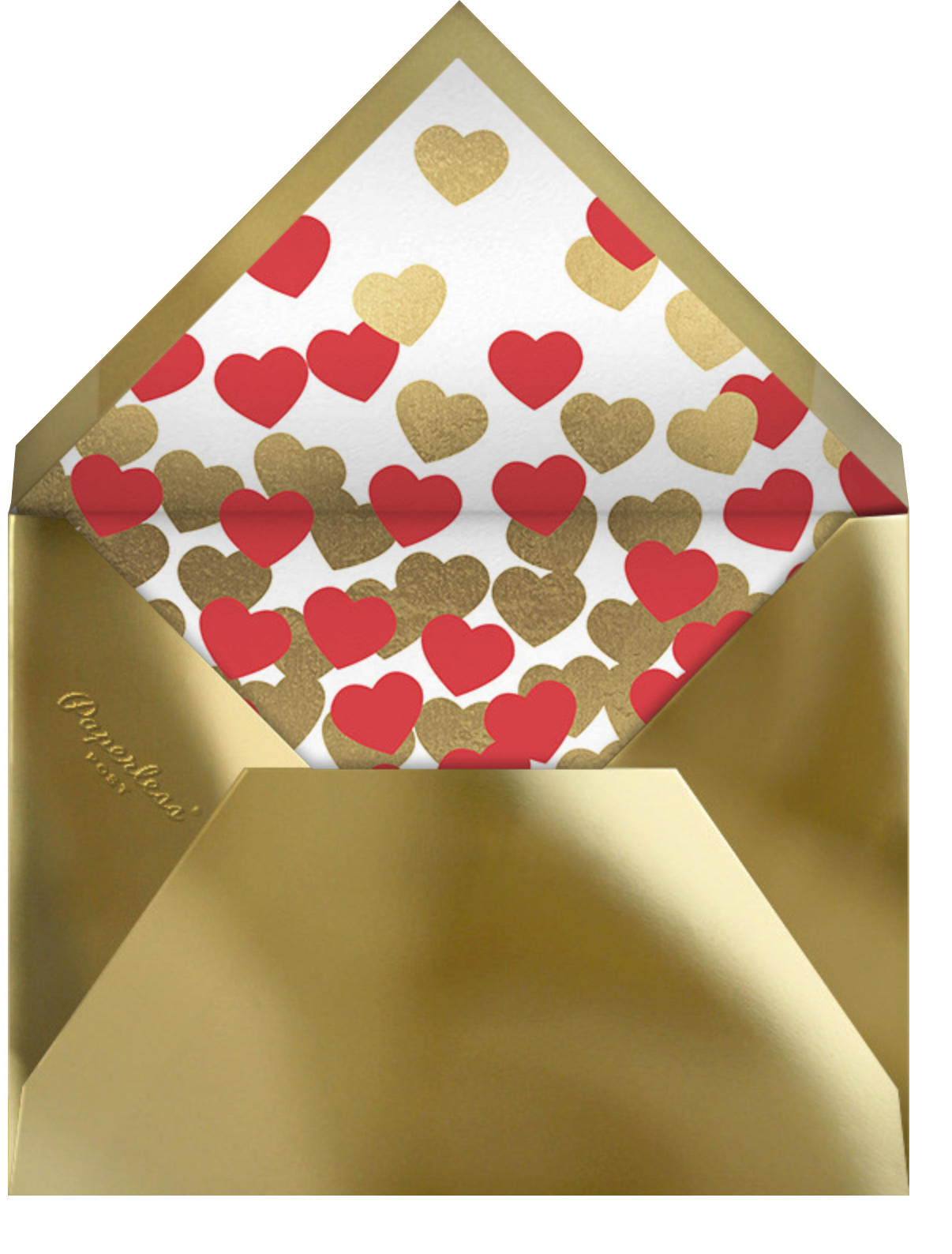 Heart Line (Photo) - White - Paperless Post - Envelope