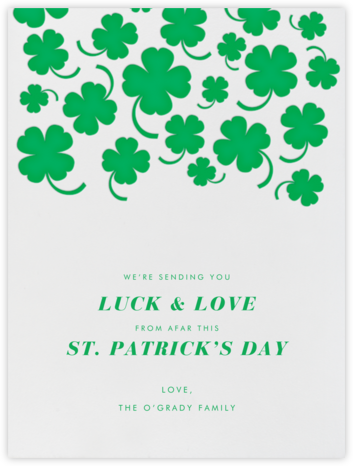 Clover Field - Paperless Post - St. Patrick's Day cards