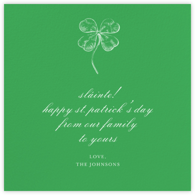 Emerald (Square) - Paperless Post - St. Patrick's Day cards