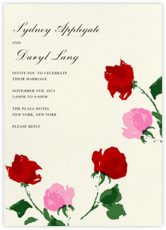 Rose - kate spade new york - Romantic wedding invitations 