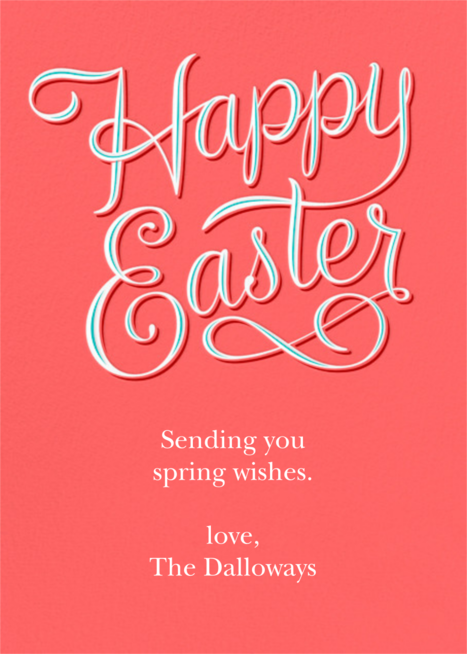 Happy Easter Coral Send Online Instantly Track Opens Do share these above easter images collection with your friends & family members on this easter and wish them happy easter 2021. happy easter coral send online