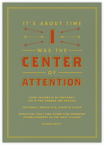 Center of Attention - green - Derek Blasberg