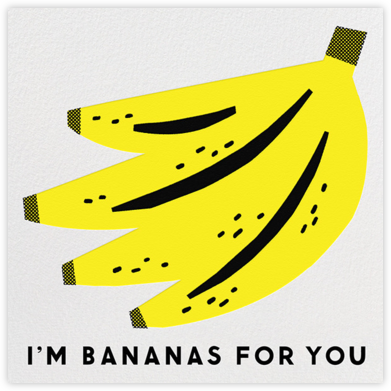 Bananas For You  - The Indigo Bunting - Love Cards