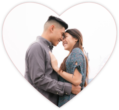 Full Bleed Heart (Pink) - Paperless Post