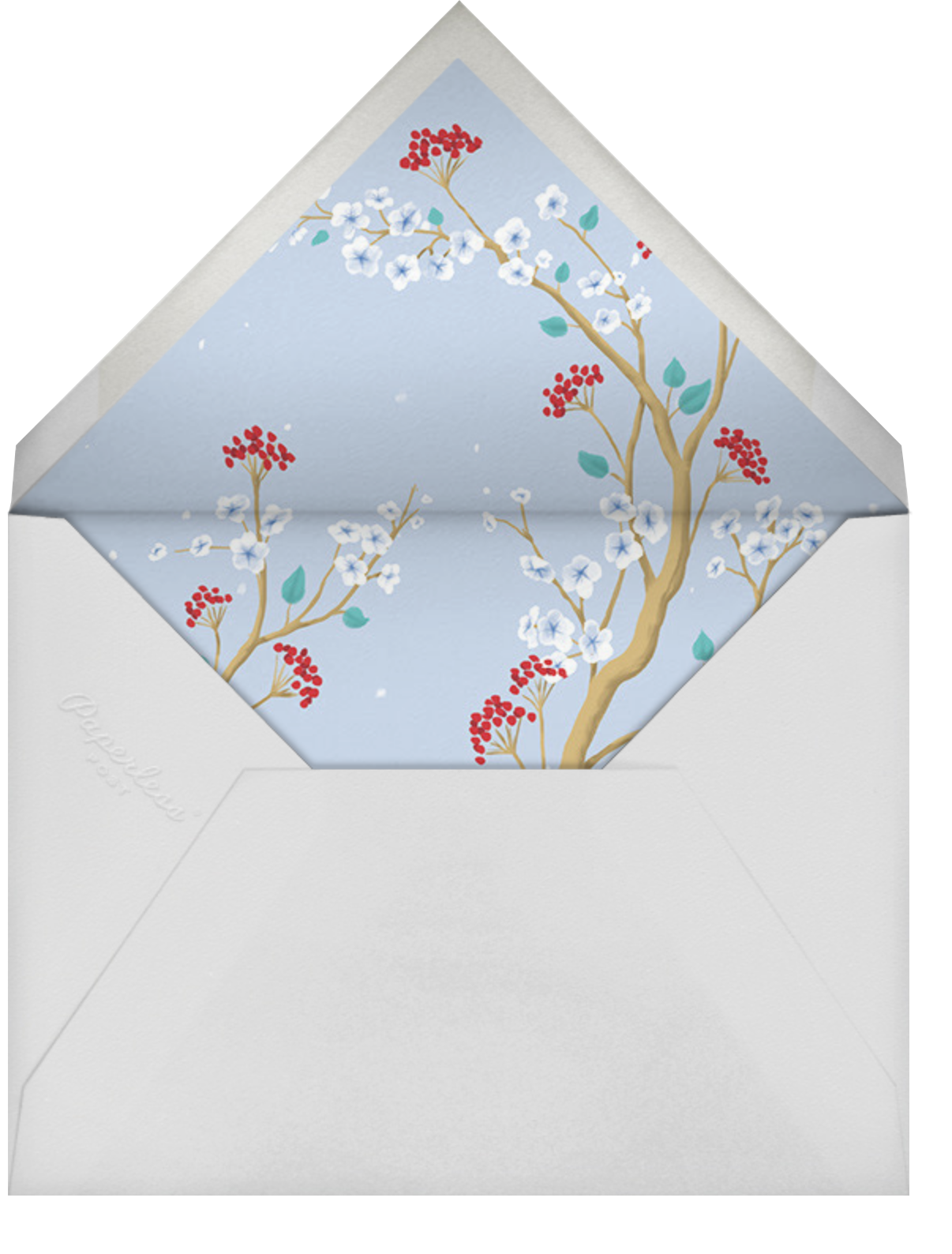 Winter Chinoiserie - Paperless Post - Envelope