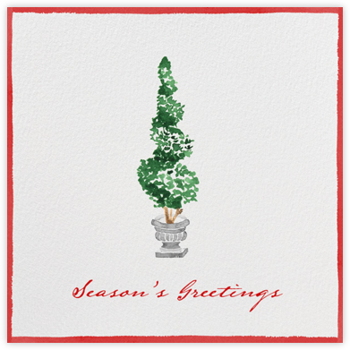Spiraled Cedar - Paperless Post - Christmas Tree Cards