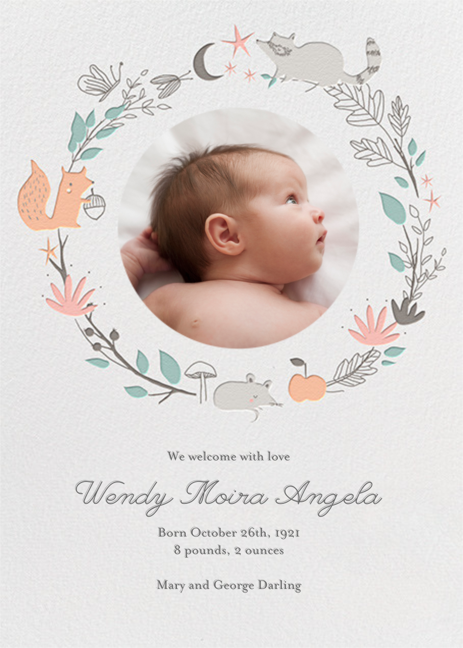 birth announcement post