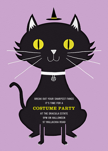Black Cat In The Hat Send Online Instantly Rsvp Tracking