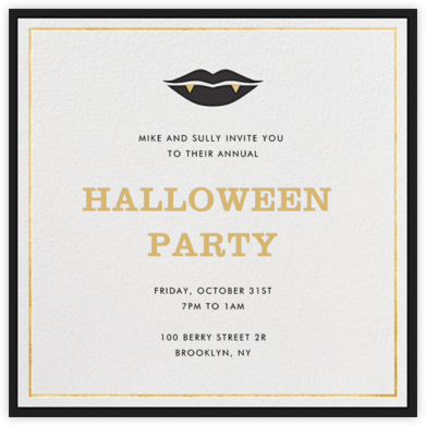 Ms. Fangs - Jonathan Adler - Halloween invitations 