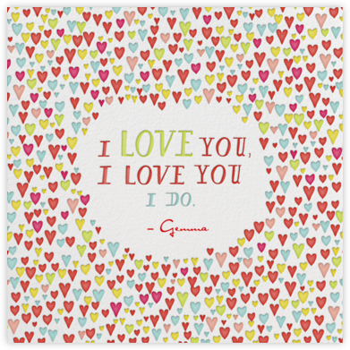 Doris Day's Valentine - Brights - Mr. Boddington's Studio - Love Cards