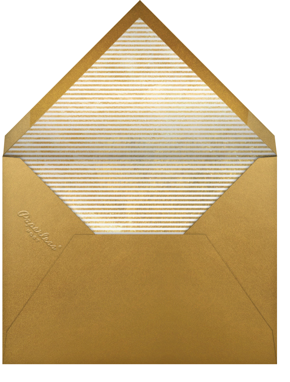 Snapshot Gold (Double Sided) - Square - Paperless Post - Envelope