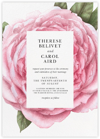 Pivoine - Paperless Post - Romantic wedding invitations 