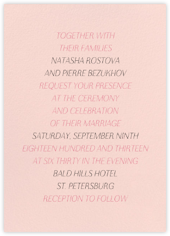 Insigne II - Meringue - Paperless Post - Modern wedding invitations 
