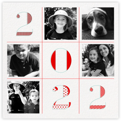 2022 Tic Tac Toe - Paperless Post - Double Sided Christmas Cards