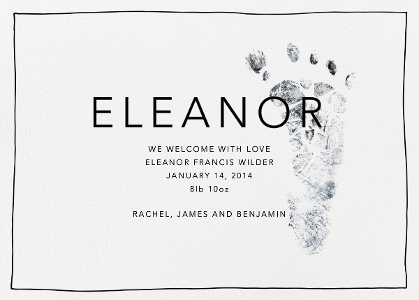 non photo birth announcements