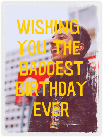 Grunge Border - Paperless Post - Birthday Cards for Him