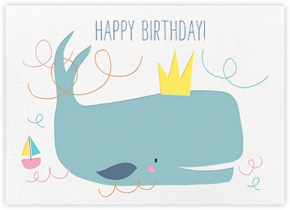 Moby's Splash - Little Cube - Birthday cards