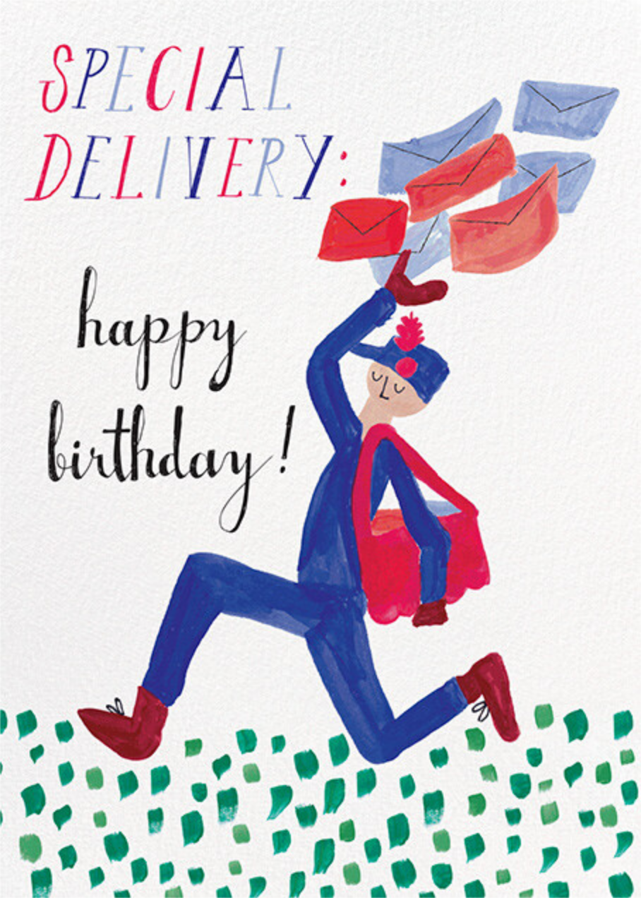 Special Delivery Birthday Card Send online instantly Track opens
