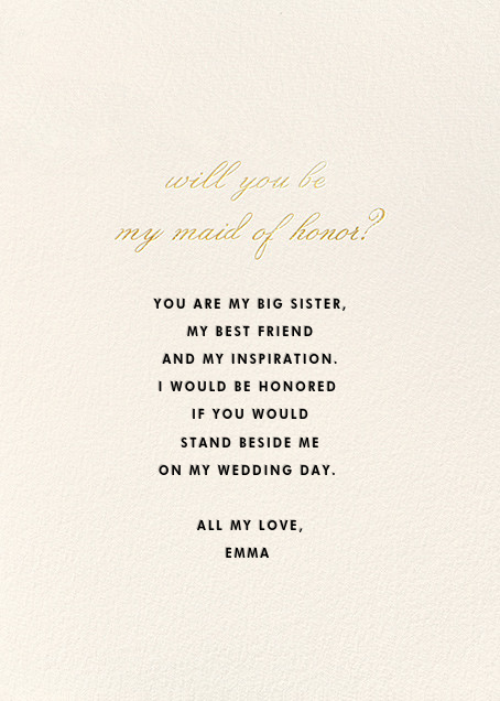 kate spade maid of honor