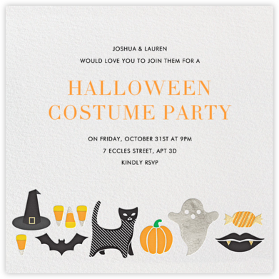 Costume Crazy - Jonathan Adler - Halloween invitations 