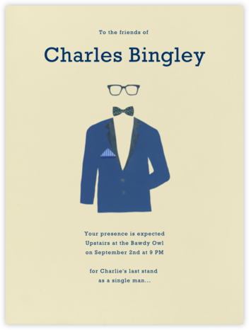 Handsome - Paperless Post - Bachelor party invitations
