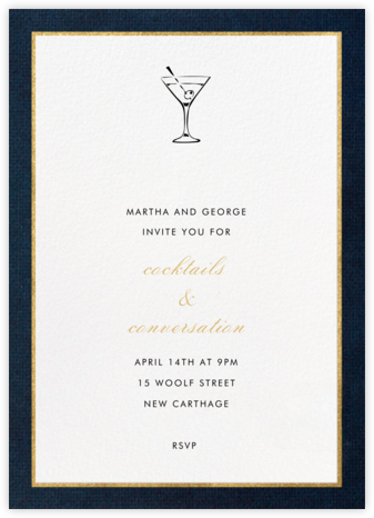 Oro - Blue (Tall) - Paperless Post - Cocktail Party Invitations 