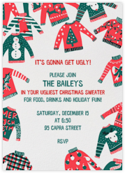 Ugly Sweater Party Invitations Send Online Instantly Rsvp Tracking