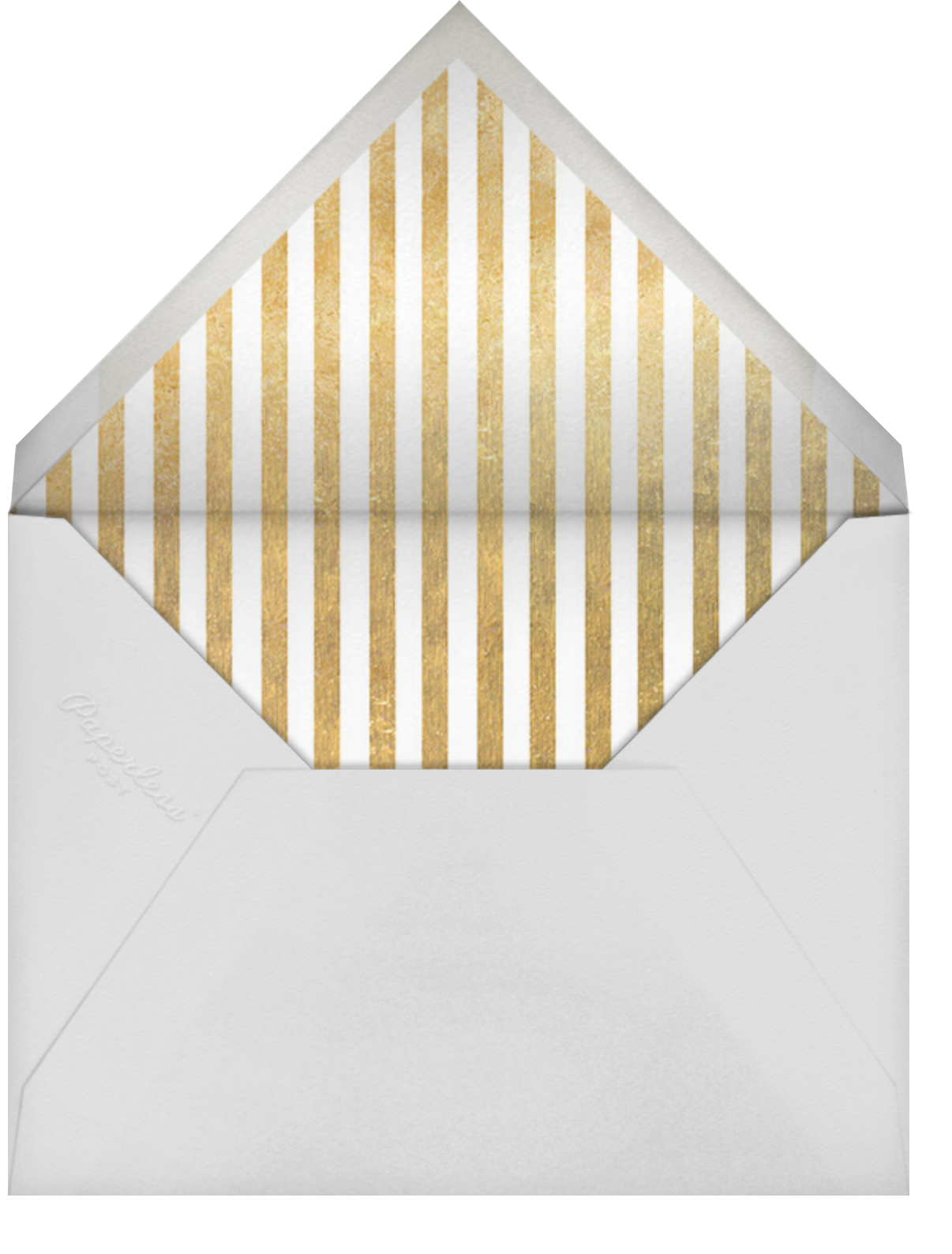 Mistletoe Kiss - Gold - Paperless Post - Envelope