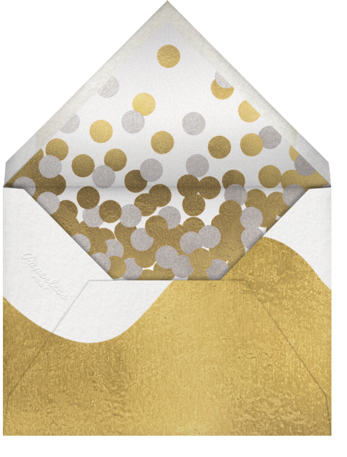 Stencilled Celebration - Gold  - Paperless Post - Envelope