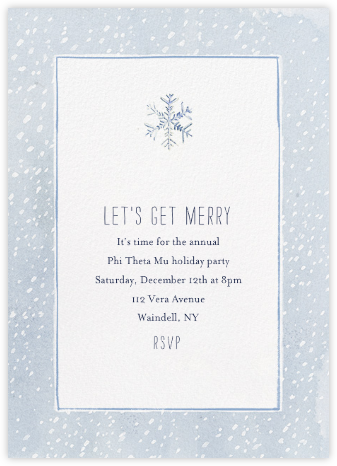 The Blizzard  - Paperless Post - Sorority Event Invitations