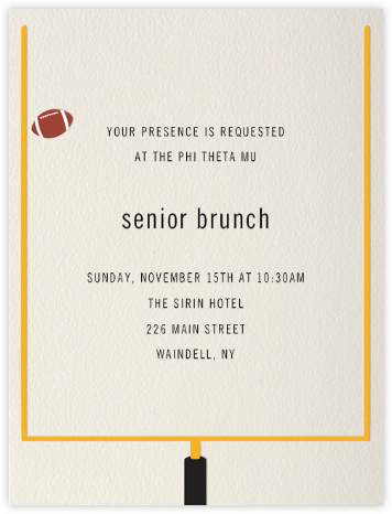 Field Goal - Paperless Post - Fraternity Party Invitations