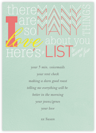 To Name a Few - Paperless Post - Mother's Day Cards