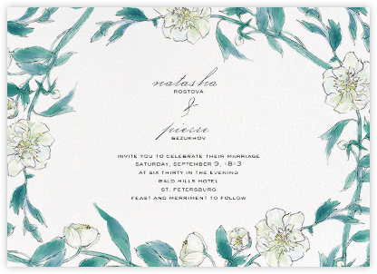 Ikebana - White  - Paperless Post - Romantic wedding invitations 